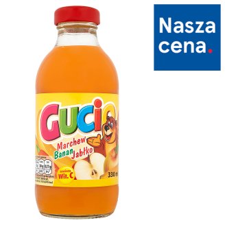 Gucio Sok z marchwi bananów jabłek wzbogacony witaminą C 330 ml