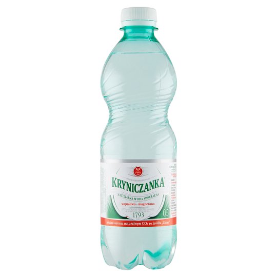 Kryniczanka Naturalna woda mineralna niskonasycona CO2 0,5 l