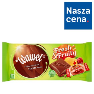 Wawel Fresh & Fruity Czekolada mleczna z galaretką 100 g