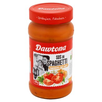 Dawtona Sos do spaghetti pomidorowo-śmietanowy 550 g