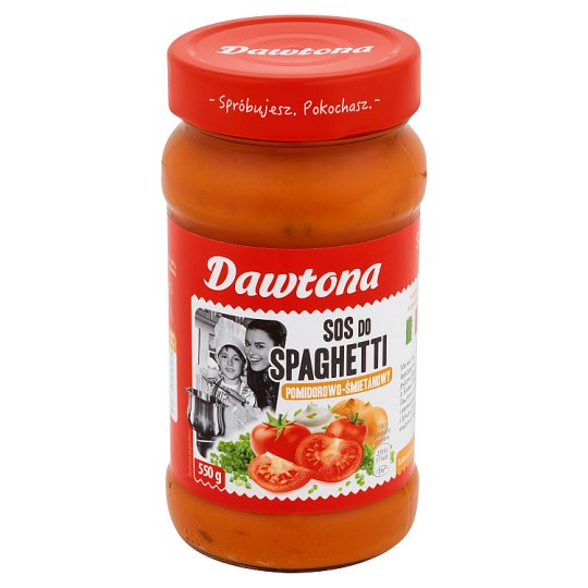 Dawtona Sos do spaghetti pomidorowo-śmietanowy 550 g