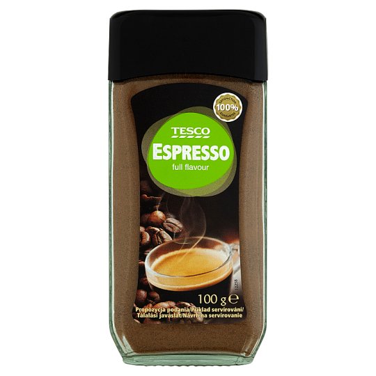 Tesco Espresso Kawa rozpuszczalna w proszku 100 g