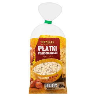 Tesco Płatki pełnoziarniste owsiane 400 g