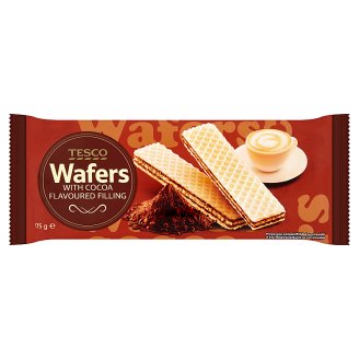 Tesco Wafle z nadzieniem kakaowym 175 g