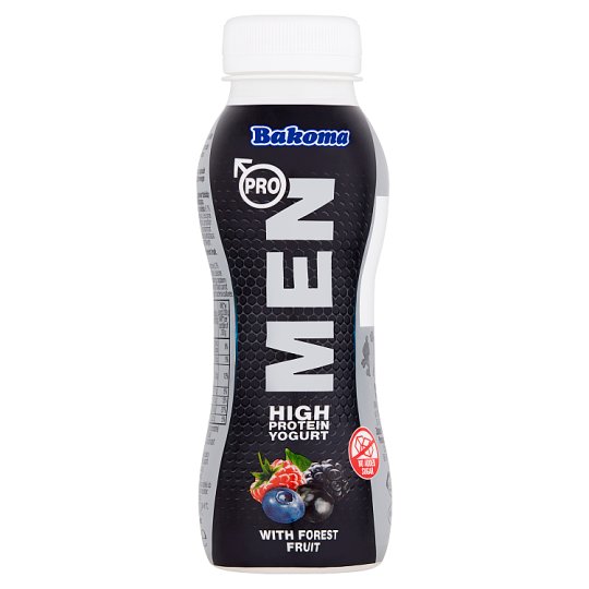 Bakoma Men Pro Jogurt owoce leśne z wysoką zawartością białka 230 g