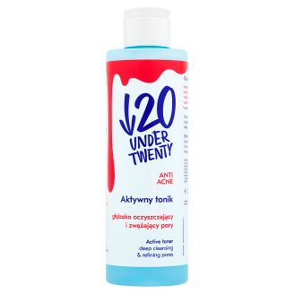 Under Twenty Anti Acne Aktywny tonik głęboko oczyszczający i zwężający pory 200 ml
