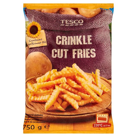 Tesco Crinkle Cut Fries 750 g