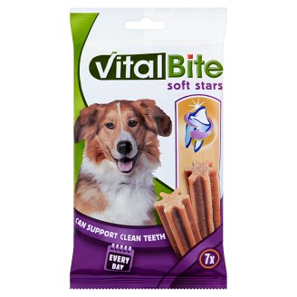 VitalBite Soft Stars Przysmak dentystyczny dla psów 180 g (7 sztuk)