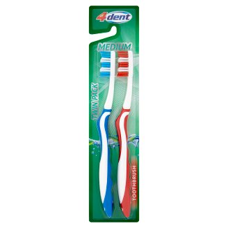 4Dent Medium Komplet szczoteczek do zębów 2 sztuki