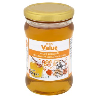 Tesco Value Miód pszczeli nektarowy wielokwiatowy 370 g