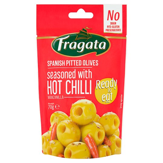 Fragata Zielone oliwki drylowane z papryczką chilli tymiankiem oraz oliwą z oliwek 70 g