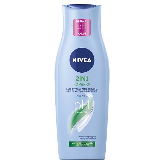 NIVEA 2in1 Care Express Szampon pielęgnujący z odżywką 400 ml