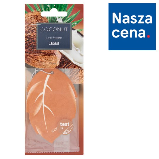 Tesco Samochodowy odświeżacz powietrza kokos 4 g