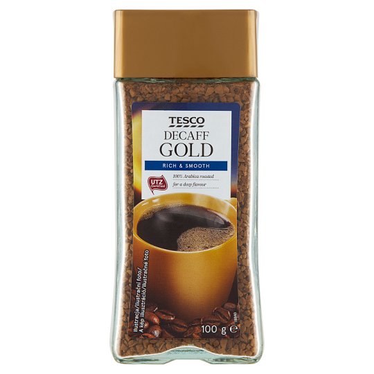 Tesco Decaff Gold Caffeine Free Freeze Dried Instant Coffee 100 g