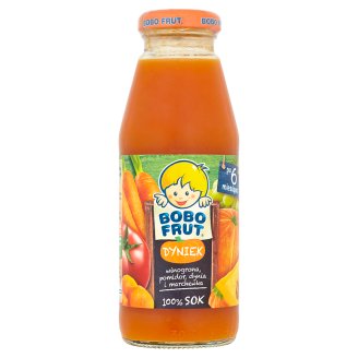 Bobo Frut Dyniek 100% Sok winogrona pomidor dynia i marchewka po 6 miesiącu 300 ml
