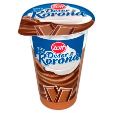 Zott Deser z Koroną Deser o smaku czekoladowym z bitą śmietanką 175 g
