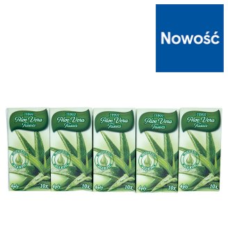 Tesco Chusteczki higieniczne Aloe Vera 4-warstwowe 10 x 10 sztuk