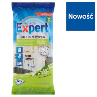 Go for Expert Lily of the Valley Bawełniane ściereczki uniwersalne 60 sztuk