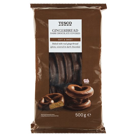 Tesco Pierniki w czekoladzie 500 g