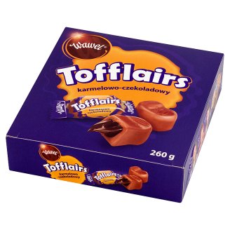 Wawel Tofflairs karmelowo-czekoladowy Pomadki mleczne niekrystaliczne 260 g