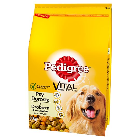 Pedigree Vital Protection Psy dorosłe Karma z drobiem & warzywami 1 kg