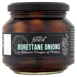 Tesco Finest Cebula Borettane w occie balsamicznym z Modeny z oliwą z oliwek 300 g