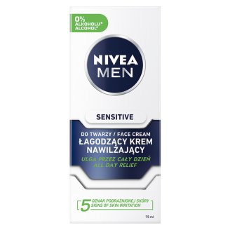 NIVEA MEN Sensitive Krem nawilżający łagodzący 75 ml