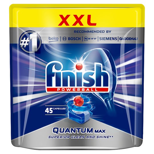 Finish Quantum Max Dishwasher Detergent in Capsules 697.5 g (45 Pieces)