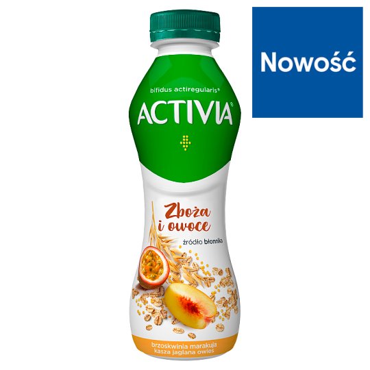 Danone Activia Jogurt brzoskwinia marakuja kasza jaglana owies 280 g