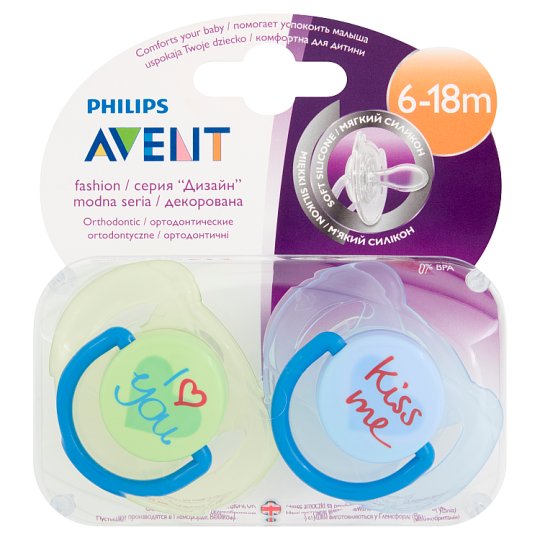 Avent Smoczki z modnej serii 6-18 miesięcy 2 sztuki