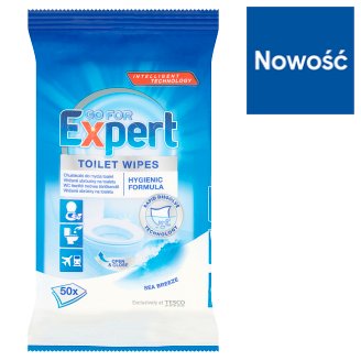 Go for Expert Sea Breeze Chusteczki do mycia toalet 50 sztuk