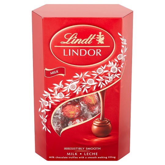 Lindt Lindor Pralinki z czekolady mlecznej z nadzieniem 337 g