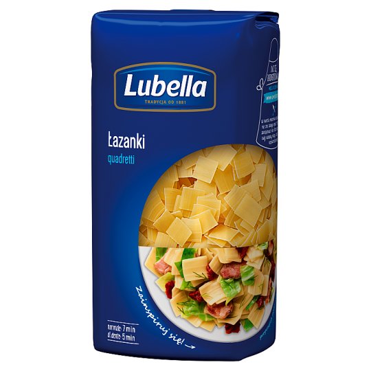 Lubella Makaron łazanki quadretti 500 g
