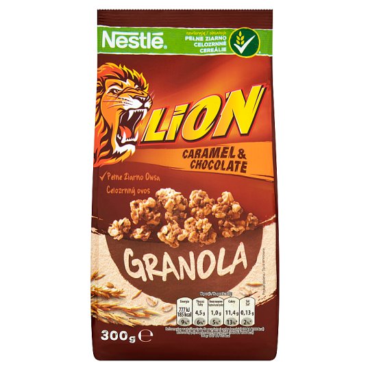 Znalezione obrazy dla zapytania Nestlé Lion Płatki śniadaniowe granola
