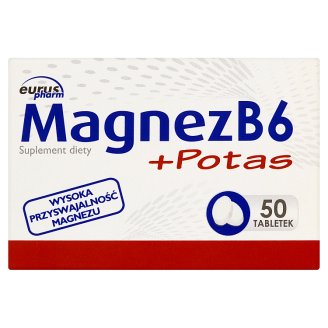 Euruspharm Magnez B6 + Potas Suplement diety 50 tabletek
