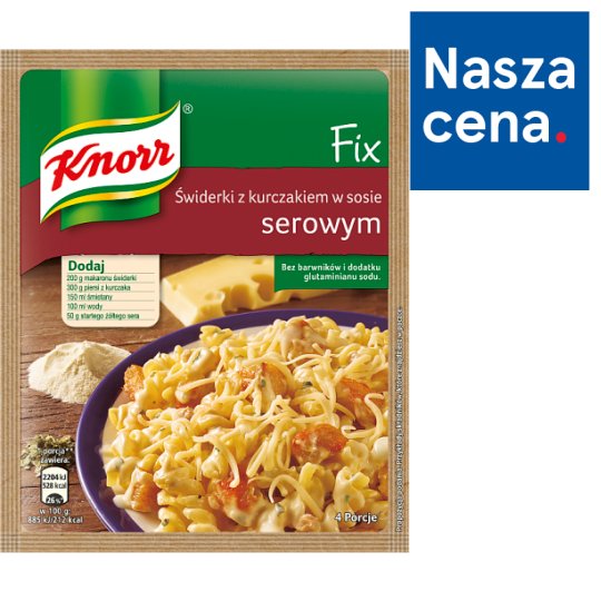 Knorr Fix świderki z kurczakiem w sosie serowym 45 g