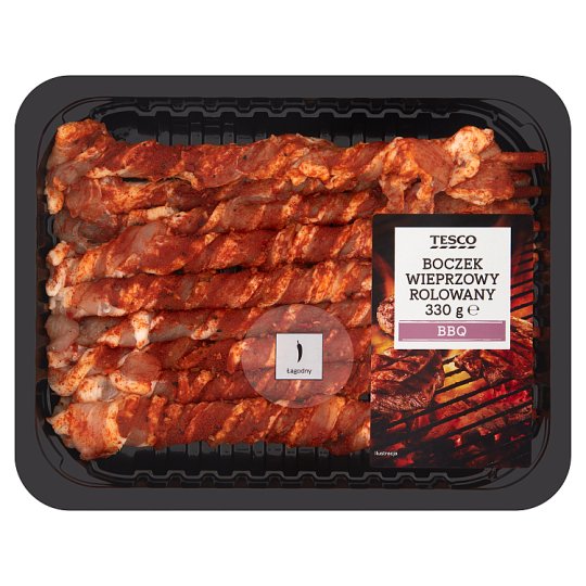 Tesco BBQ Boczek wieprzowy rolowany 330 g