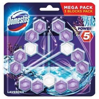 Domestos Power 5 Lavender Kostka toaletowa 3 x 55 g