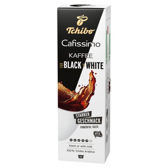 Tchibo Cafissimo For Black´n White Kawa palona mielona 75 g (10 x 7,5 g)