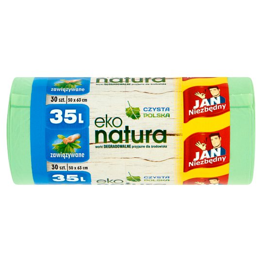 Jan Niezbędny Eko natura Worki degradowalne 35 l 30 sztuk