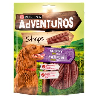 Purina Adventuros Strips o smaku sarniny Uzupełniająca karma dla dorosłych psów 90 g
