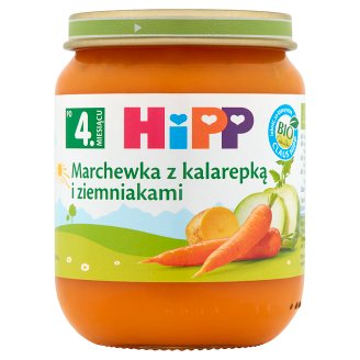 HiPP BIO Marchewka z kalarepką i ziemniakami po 4. miesiącu 125 g