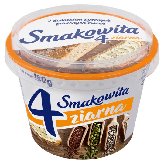 Smakowita Tłuszcz roślinny do smarowania 4 ziarna 180 g