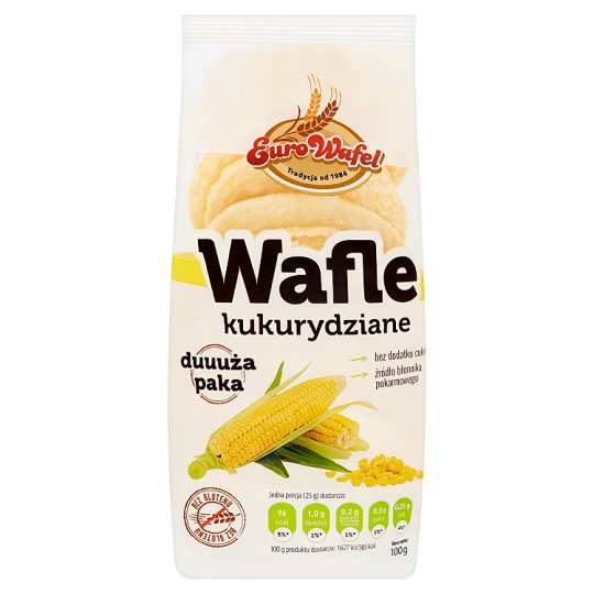 Eurowafel Wafle kukurydziane 100 g