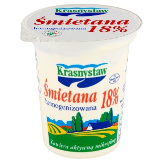 Krasnystaw Śmietana 18% homogenizowana 300 g