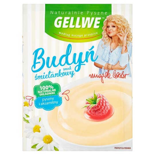 Gellwe Naturalnie Pyszne Budyń smak śmietankowy 40 g