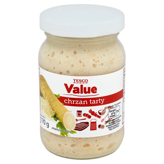 Tesco Value Chrzan tarty 170 g