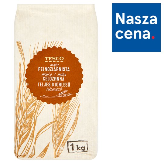 Tesco Mąka pszenna pełnoziarnista typ 1850 1 kg
