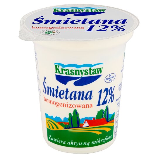 Krasnystaw Śmietana 12% homogenizowana 300 g