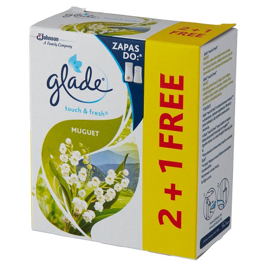 Glade by Brise One Touch Mini Spray Konwalia Zapas do odświeżacza powietrza 3 x 10 ml
